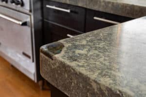 Concrete kitchen countertop details